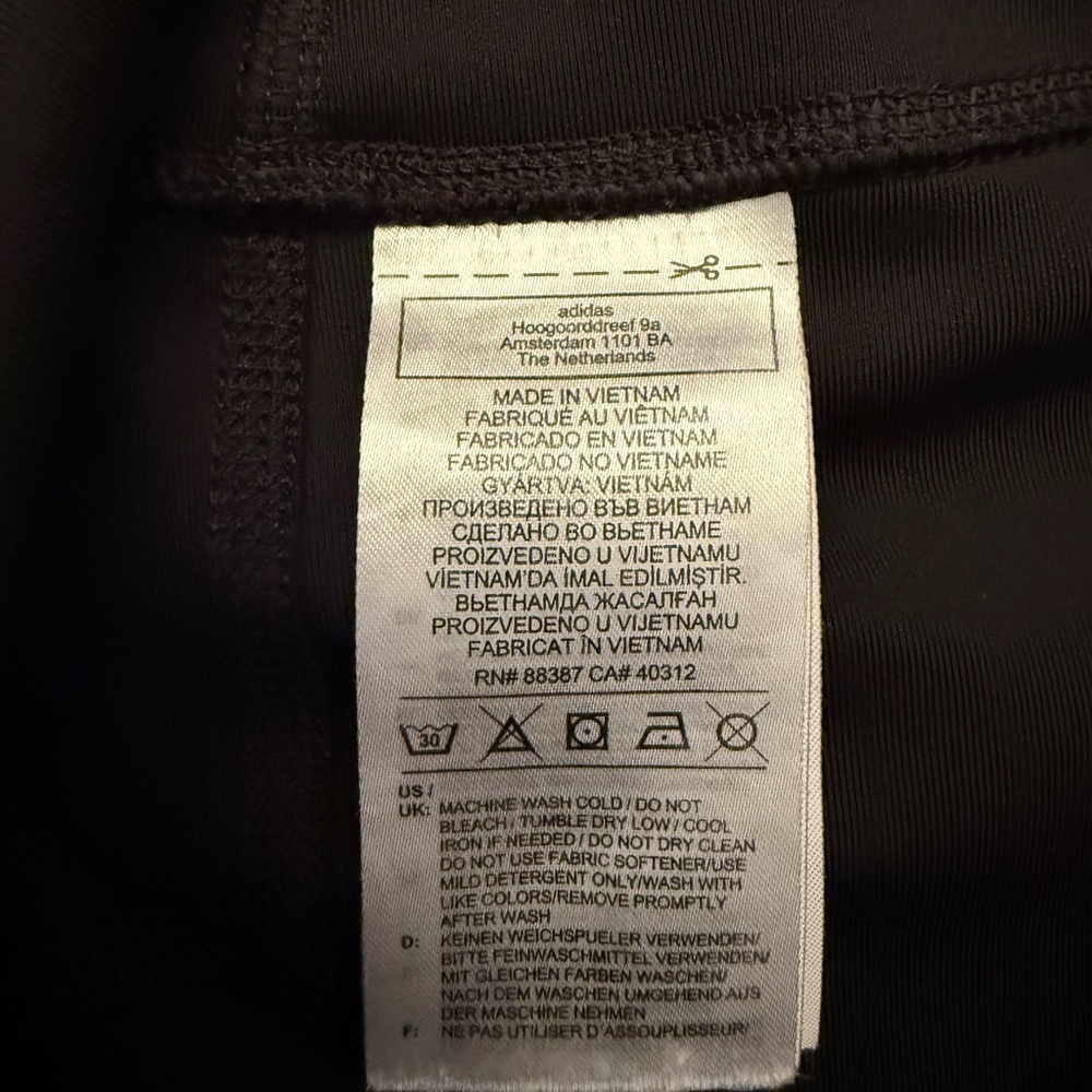 Adidas Aeroready Black 3-Stripes High-Rise Pocket Leggings Size Medium - Picture 10 of 11